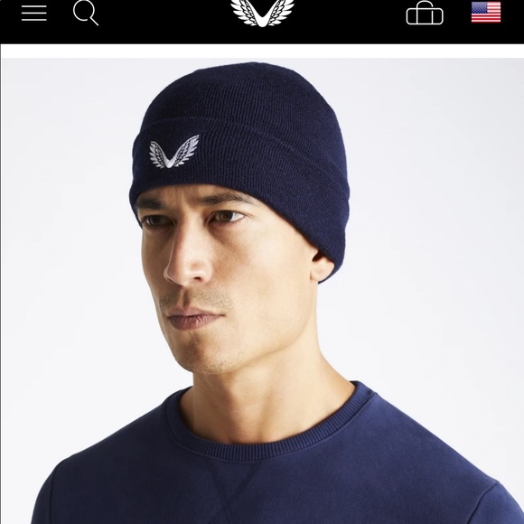 rangers bobble hat castore